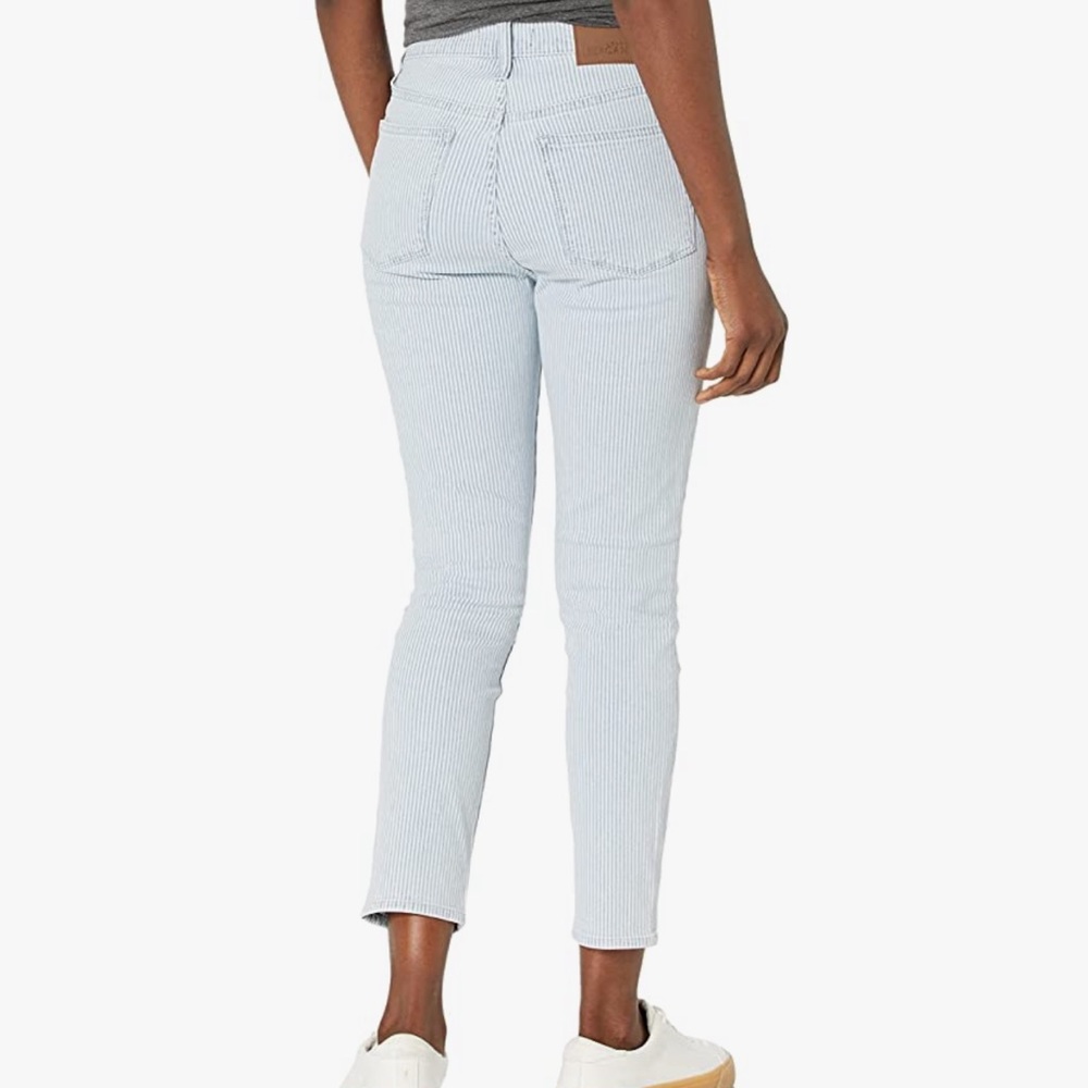 J Crew Pin Stripe Blue Pants
